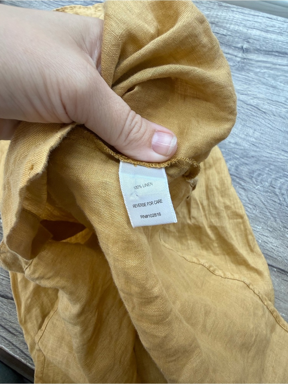 Garnet hill Easy Linen Button-Down Tank size 8 - Picture 3 of 6